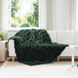 JUNG Vida Kunstfell Kaninchenfell Decke Dunkelgrün 150 x 220 cm Polyester