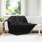 JUNG Vida Kunstfell Kaninchenfell Decke 4 pcs Schwarz 150 x 220 cm