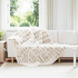 JUNG Vida Kunstfell Kaninchenfell Decke 4 pcs Weiß 150 x 220 cm Polyester