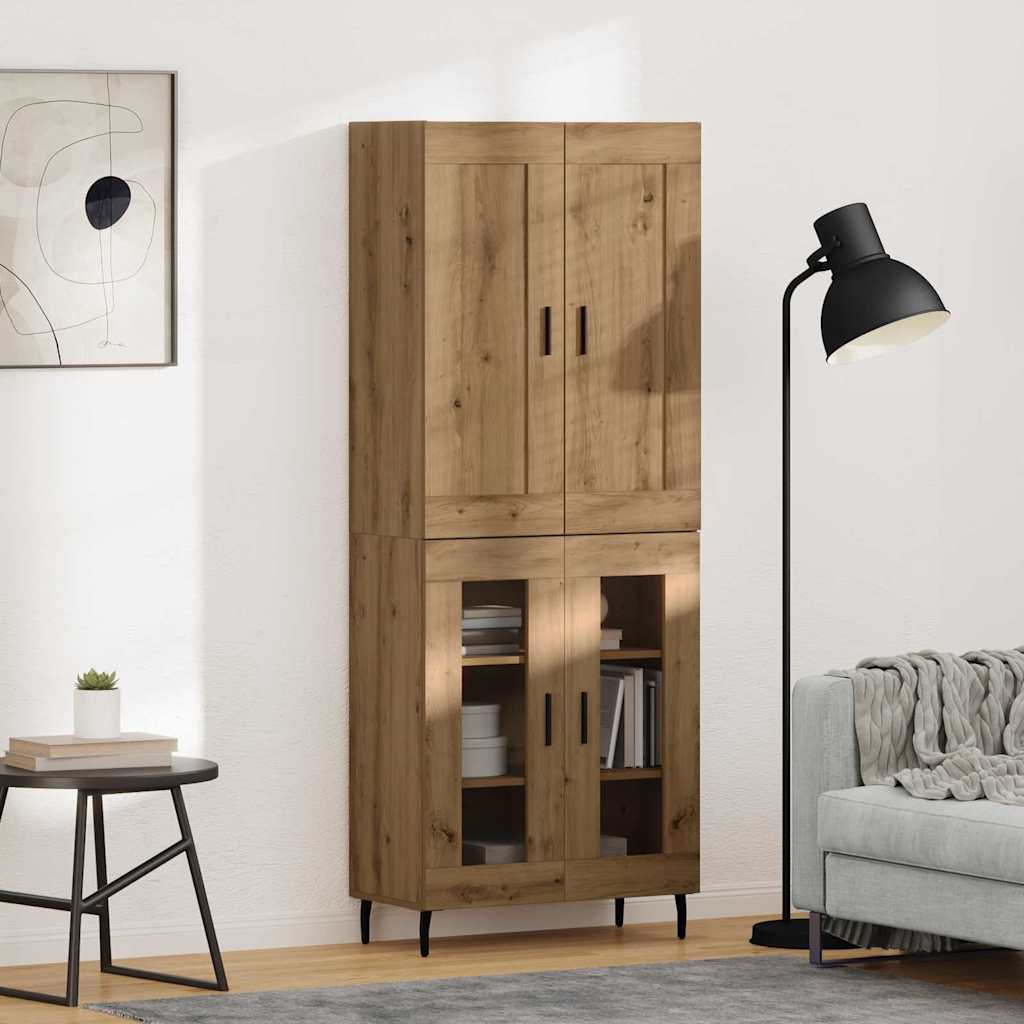 JUNG Vida Highboard 2 pcs Artisan-Eiche Holzwerkstoff