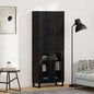JUNG Vida Highboard 2 pcs Schwarz Eichen-Optik 69,5 x 34 x 180 cm