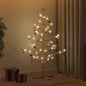 JUNG Vida Holz Weihnachtsbaum mit Ständer Natur 125 cm Massivholz Kiefer