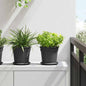 JUNG Vida Runder Blumentopf 24 pcs Schwarz Ø 17 x 14 cm Kunststoff