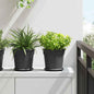 JUNG Vida Runder Blumentopf 24 pcs Schwarz Ø 19 x 16 cm Kunststoff