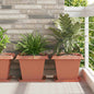 JUNG Vida Quadratischer Blumentopf 24 pcs Ziegelrot 38 x 38 x 30 cm