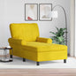 JUNG Vida Lounge-Liege mit Kissen Gelb 91 x 157 x 91 cm Samt