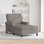 JUNG Vida Lounge-Liege mit Kissen Taupe 91 x 157 x 91 cm Stoff