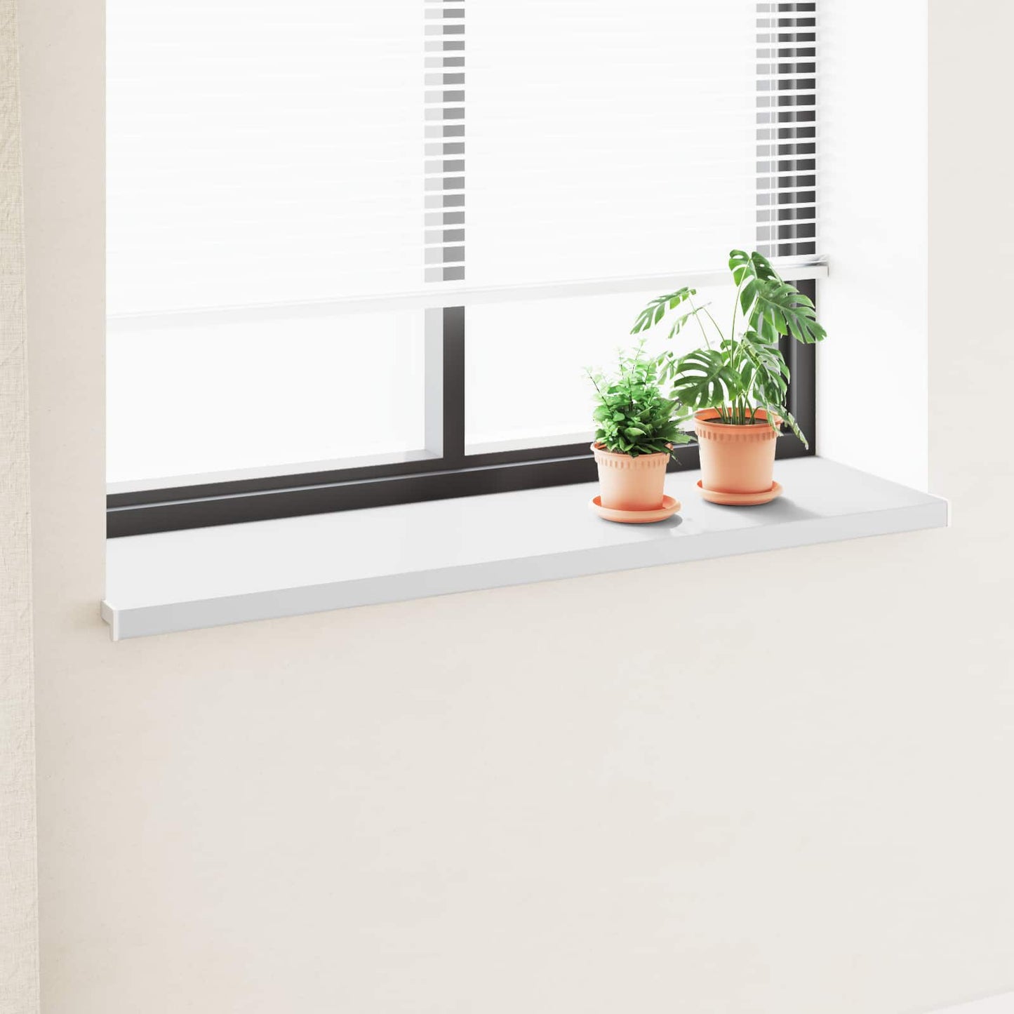 JUNG Vida Fensterbank Weiß 140 x 40 x 4,5 cm PVC