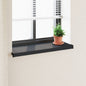 JUNG Vida Fensterbank Anthrazit mit Holzmaserung 60 x 30 x 4,5 cm PVC