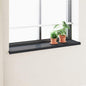 JUNG Vida Fensterbank Anthrazit mit Holzmaserung 140 x 30 x 4,5 cm PVC