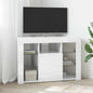 JUNG Vida Eck-LED-TV-Schrank Hochglanz Weiß 100x40x68cm Holzwerkstoff