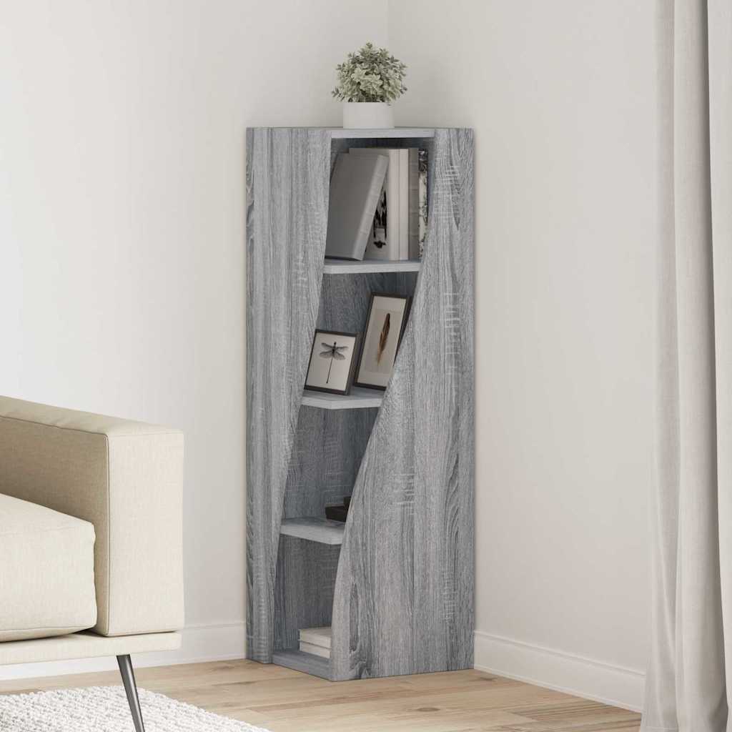 JUNG Vida Eckschrank Graues Sonoma 32x32x102cm Holzwerkstoff