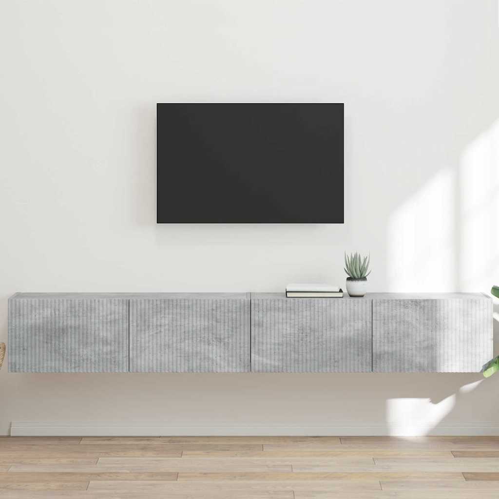 JUNG Vida TV-Wandschrank 2 pcs Beton 98 x 31 x 29,5 cm Holzwerkstoff
