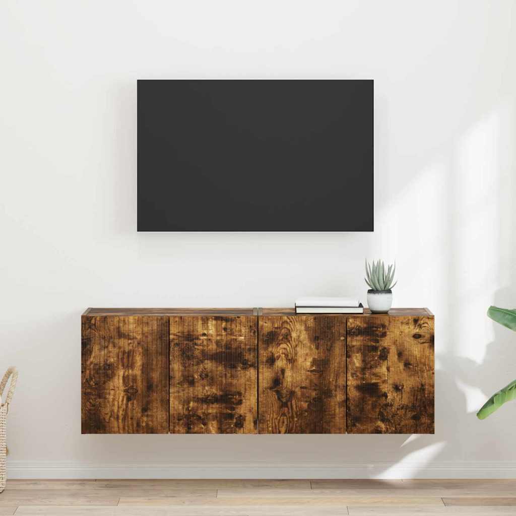 JUNG Vida TV-Wandschrank 2 pcs Geräucherte Eiche 59,5 x 31 x 40 cm