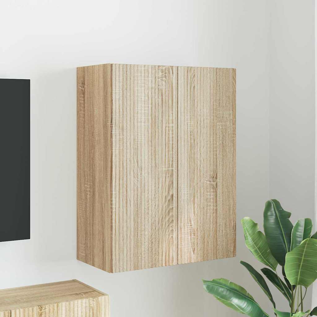 JUNG Vida TV-Wandschrank Sonoma-Eiche 59,5 x 31 x 80 cm Holzwerkstoff