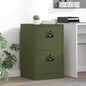JUNG Vida Aktenschrank Olive Grün 44 x 50 x 106,5 cm Kaltgewalzter Stahl