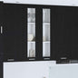 JUNG Vida Hängeschrank mit Tür Riga Schwarz Eichen-Optik 60 x 31 x 100 cm