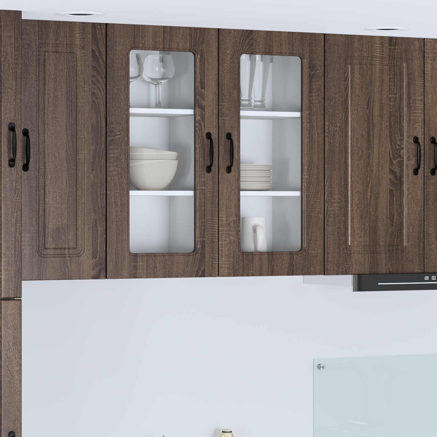 JUNG Vida Küchenschrank Kalmar Braun Eichen-Optik 40 x 31 x 80 cm