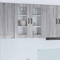JUNG Vida Küchenschrank mit Speicher Kalmar Graues Sonoma 80 x 31 x 80 cm