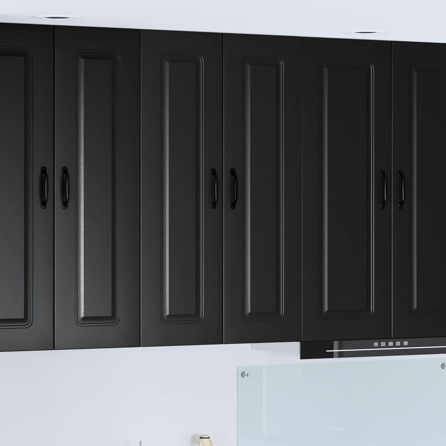 JUNG Vida Küchenschrank Kalmar Schwarz 60 x 31 x 100 cm Holzwerkstoff
