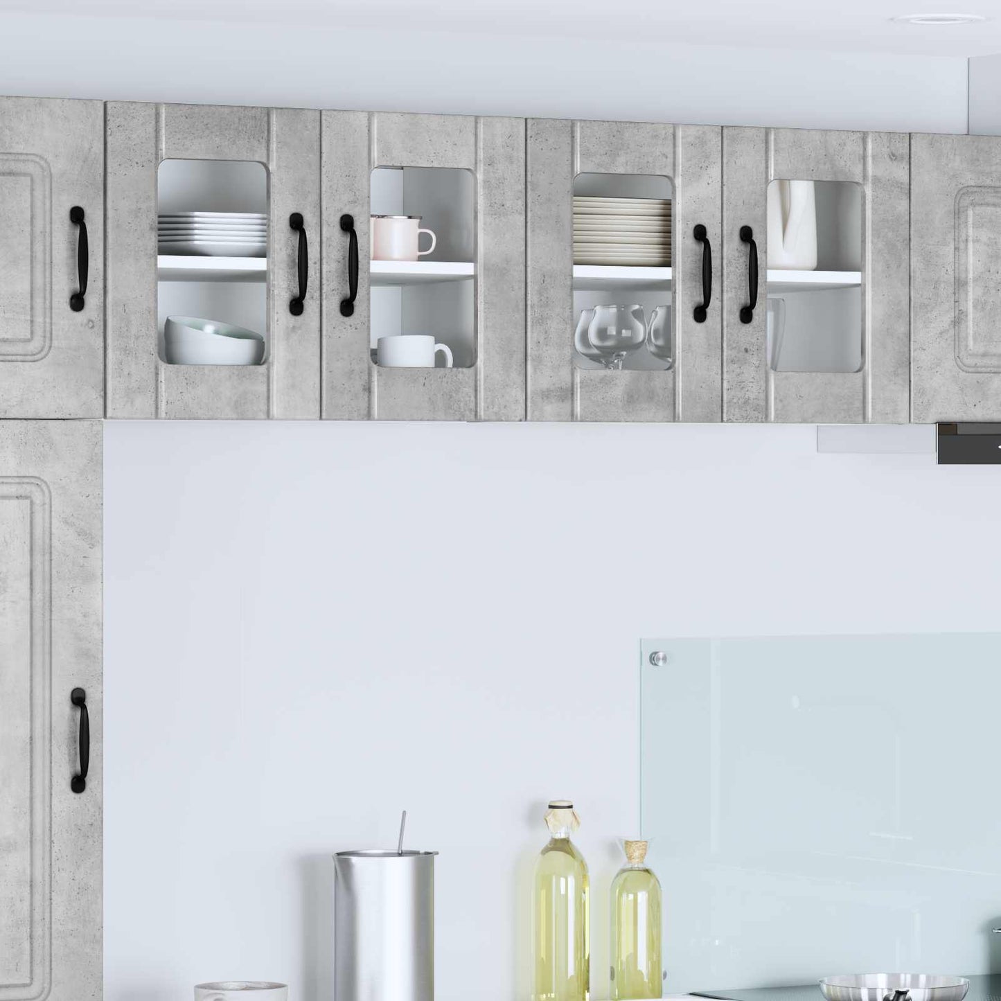 JUNG Vida Küchenschrank 2 pcs Beton Grau 60 x 31 x 40 cm Holzwerkstoff