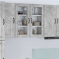 JUNG Vida Küchenschrank Beton Grau 80 x 31 x 80 cm Holzwerkstoff