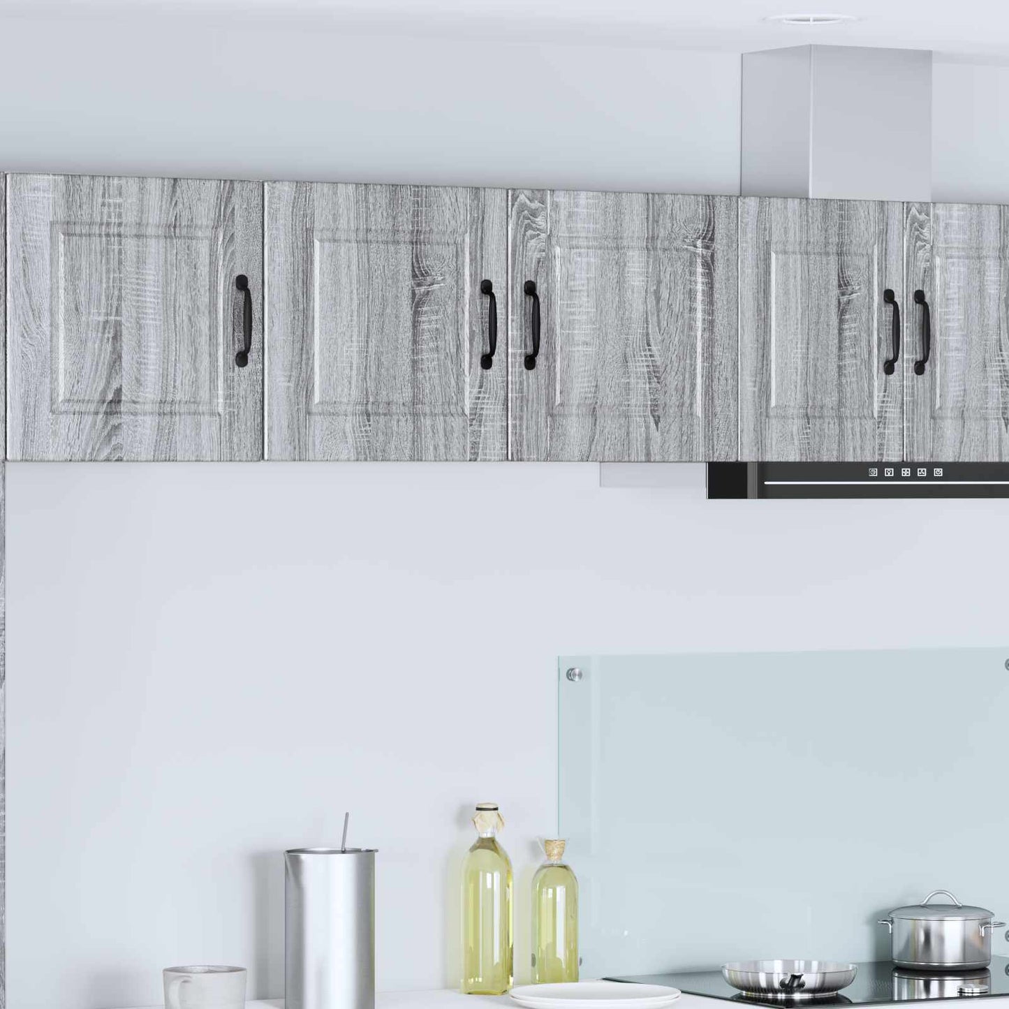 JUNG Vida Küchenschrank Graues Sonoma 80 x 31 x 40 cm Holzwerkstoff