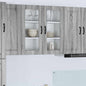 JUNG Vida Küchenschrank Graues Sonoma 80 x 31 x 80 cm Holzwerkstoff