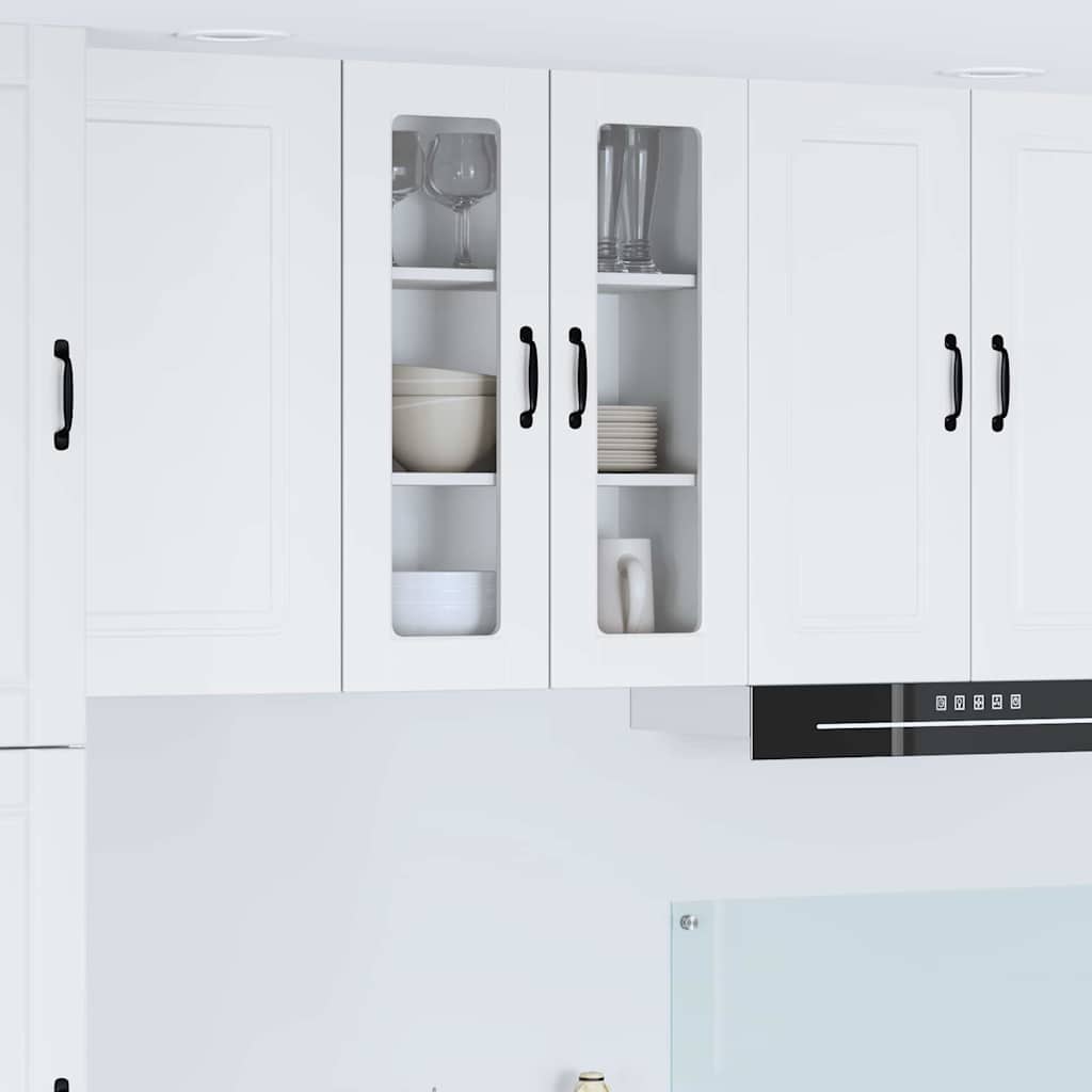 JUNG Vida Küchenschrank mit Regal Weiß 60 x 31 x 80 cm Holzwerkstoff