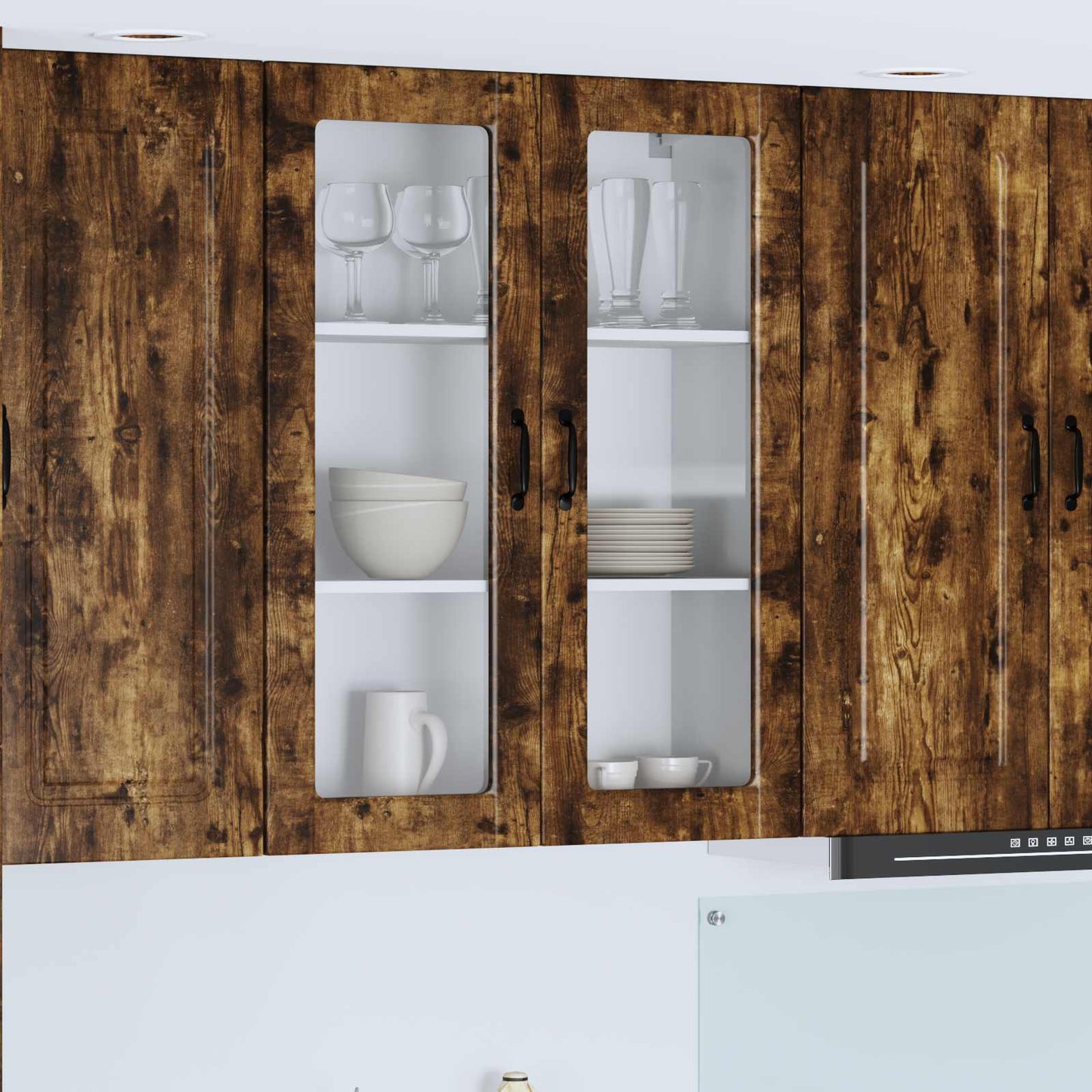 JUNG Vida Küchenschrank Geräucherte Eiche 80 x 31 x 100 cm Holzwerkstoff