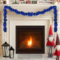 JUNG Vida Weihnachtskugelgirlande Blau 186 cm Polystyrol