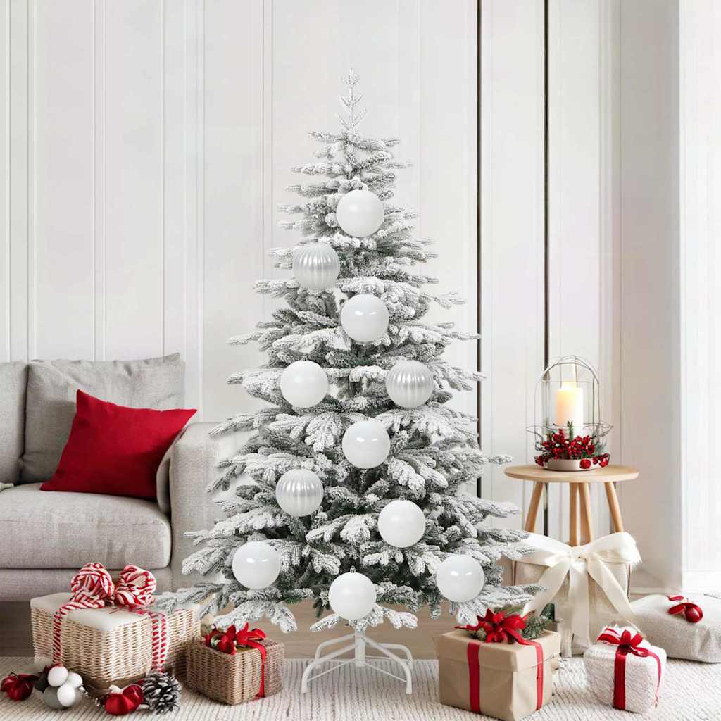 JUNG Vida Weihnachtsbaumkugel Set XL 9 pcs Weiß Kunststoff