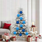 JUNG Vida Weihnachtskugel Set XL 9 pcs Blau Kunststoff