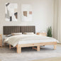 JUNG Vida Bettgestell mit gepolstertem Kopfteil Taupe 180 x 200 cm