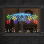 JUNG Vida Weihnachtsstern mit 432 LEDs Mehrfarbig 182 x 58 cm PVC