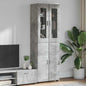JUNG Vida Highboard mit Regal Beton Grau 60 x 35 x 182 cm Holzwerkstoff