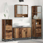 JUNG Vida Badezimmermöbel-Set mit Schubladen 4 pcs Altholz Holzwerkstoff
