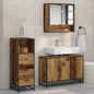JUNG Vida Badezimmermöbel-Set mit Schubladen 3 pcs Altholz Holzwerkstoff