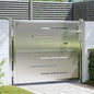 JUNG Vida Gartentor mit Schloss Silber 100 x 75 cm Edelstahl