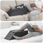 JUNG Vida Bein Kissen Uni Grau 68 x 25 x 21,5 cm