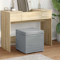 JUNG Vida Hocker Hellgrau 41 x 41 x 40 cm Stoff und Pressholz