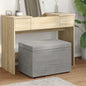 JUNG Vida Hocker Hellgrau 61 x 41 x 40 cm Samt und Engineering Holz