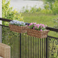 JUNG Vida Hängender Blumentopf Korb 2 pcs Braun 48 x 22 x 15 cm