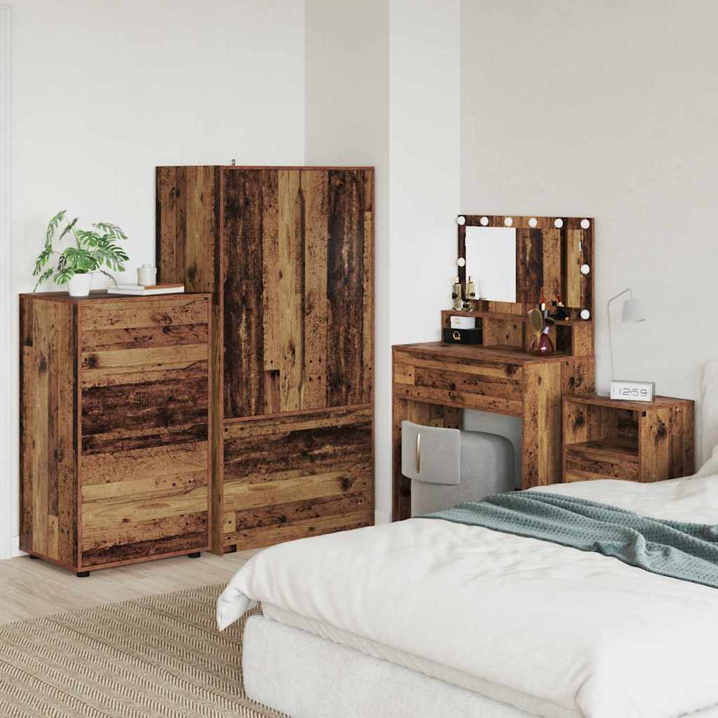 JUNG Vida Stauraumschränke 2 pcs Altholz 60 x 48 x 105 cm Holzwerkstoff