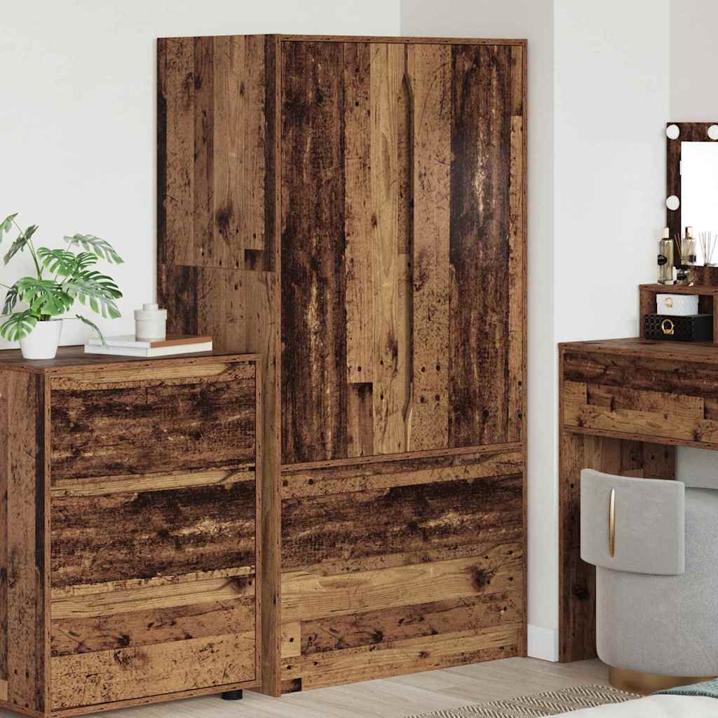 JUNG Vida Badezimmerschrank Altholz 79,5 x 49 x 156 cm Holzwerkstoff