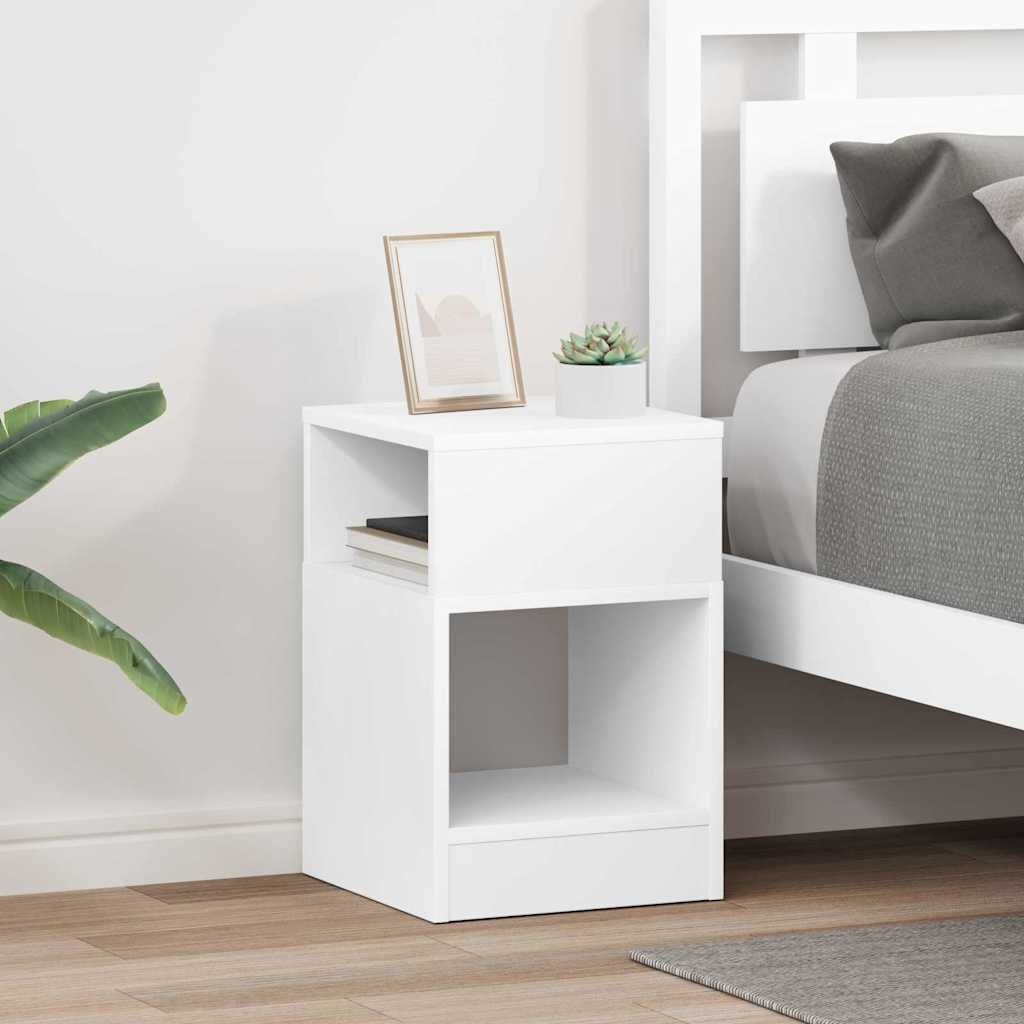 JUNG Vida Beistelltisch 2 pcs Weiß 30,5 x 30 x 45 cm Holzwerkstoff