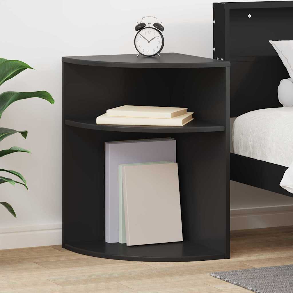 JUNG Vida Beistelltisch Schwarz 39,7 x 39,7 x 60 cm Holzwerkstoff