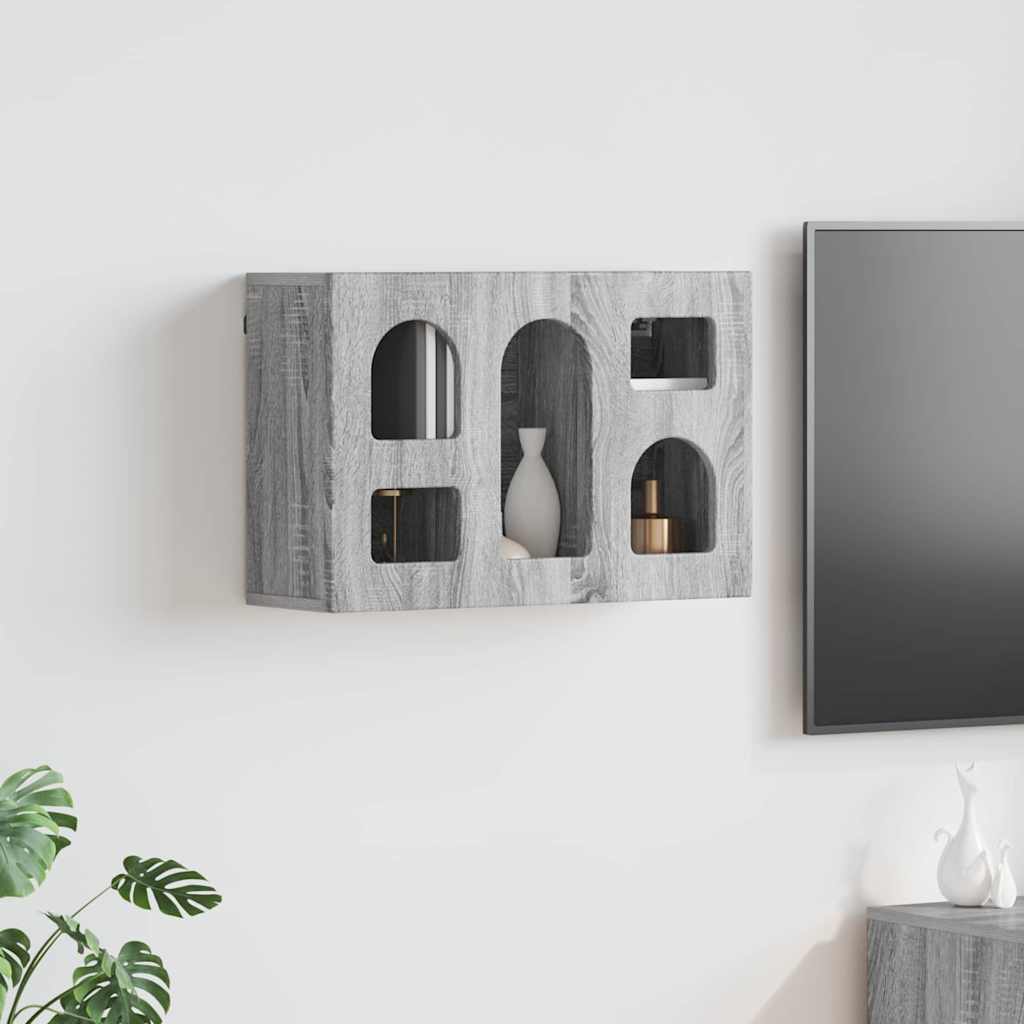 JUNG Vida Hängeschrank Graues Sonoma 60 x 20 x 40 cm Holzwerkstoff