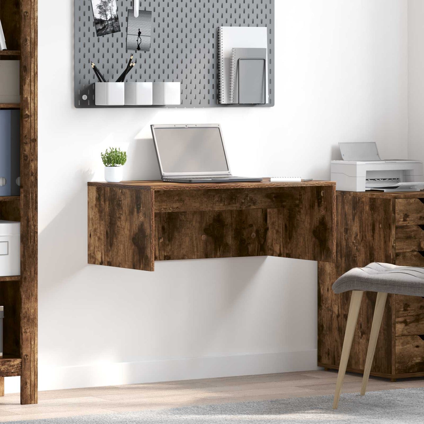 JUNG Vida Wandtisch Geräucherte Eiche 80 x 45 x 30 cm Holzwerkstoff