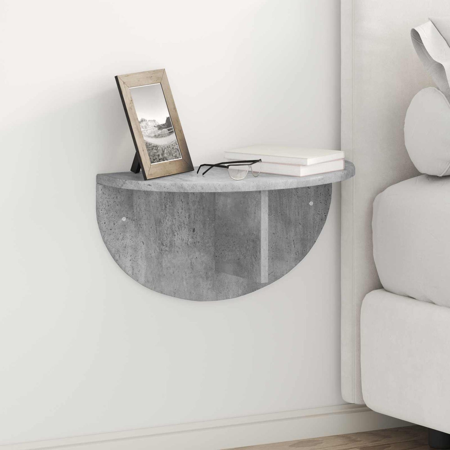 JUNG Vida Wandregal 2 pcs Beton Grau 48 x 24 x 24 cm Holzwerkstoff